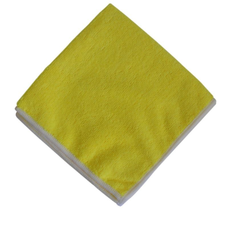 Lavette microfibre premium Jaune 320g/M lot de 5