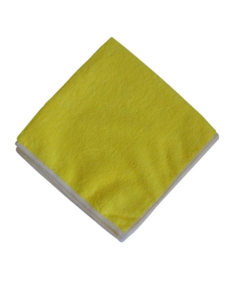 Lavette microfibre premium Jaune 320g/M lot de 5