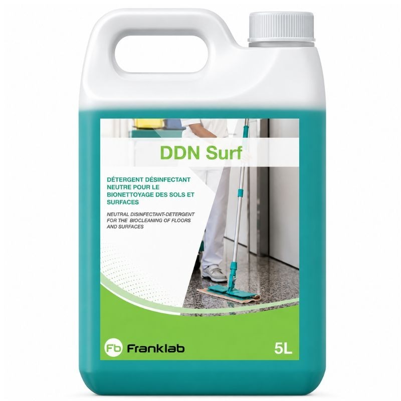 DDN SURF Détergent désinfectant neutre sols et surfaces Bidon de 5L