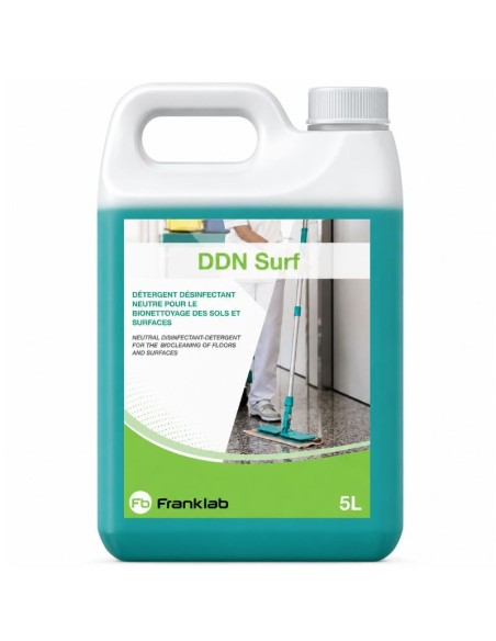 DDN SURF Détergent désinfectant neutre sols et surfaces Bidon de 5L
