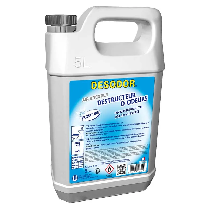 Destructeur d'odeur  air et textile Bidon  de 5L