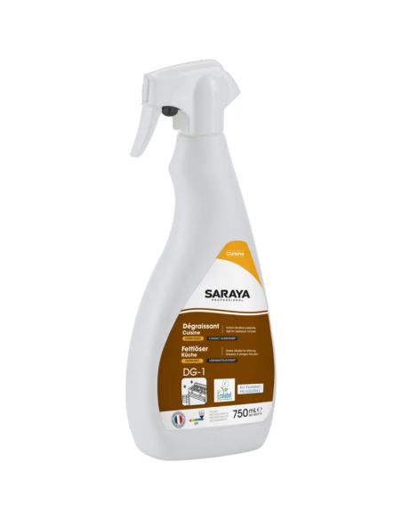 Nettoyant dégraissant cuisine four ,friteuse ecolabel Flacon 750ml