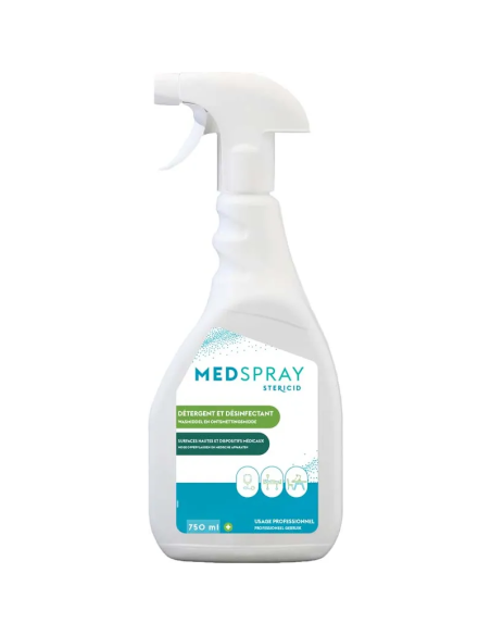 Détergent désinfectant  surfaces  Medspray - Flacon 750 ml