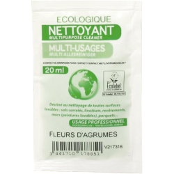 Nettoyant multi-usages neutre ecolabel fleurs d'agrumes Carton de 250 dosettes de 20ml