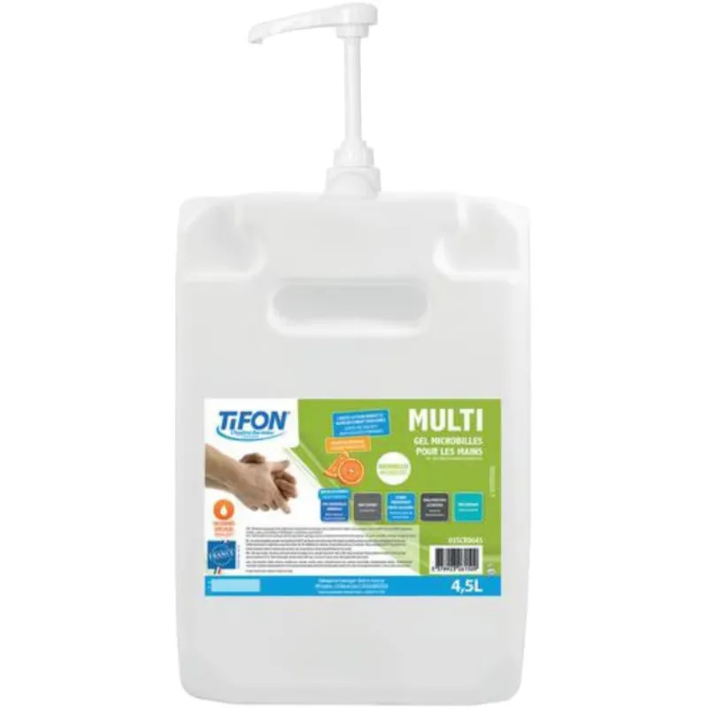 Gel nettoyant d'atelier microbilles sans solvant Parfum orange Bidon de 4,5L