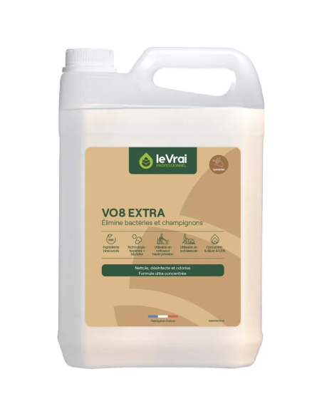 VO8 Extra détergent désinfectant concentré vide -ordure  Pin Bidon de 5L