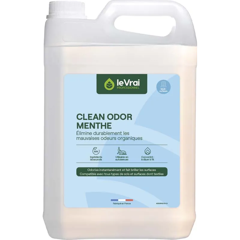 Détergent enzymatique menthe clean odor Bidon de 5L