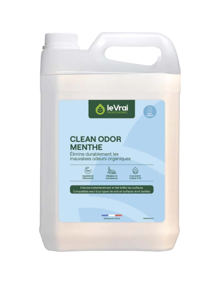 Détergent enzymatique menthe clean odor Bidon de 5L